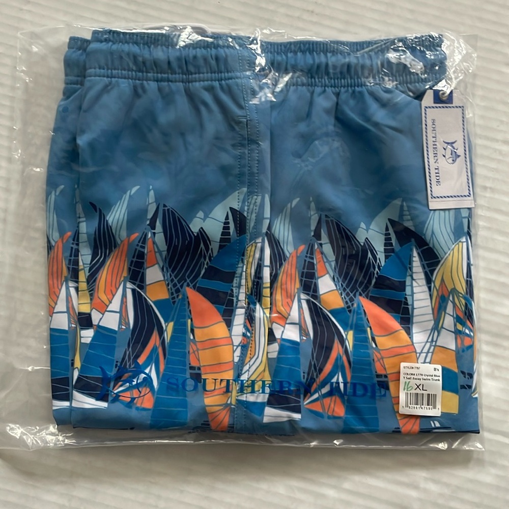 NWT Southern Tide Children's Sail Away-Swim-Trunk